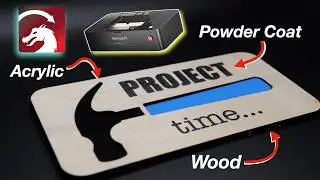 LASER CUT Custom Sign Using WOOD/ACRYLIC/POWDER COAT