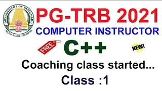 TRB  Computer Instructor C++ Coaching class 1| C++ Notes  | VIBRANT ONLINE ACADEMY