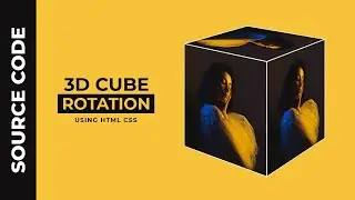 CSS 3D Rotating Cube Animation | 3D Cube Animation