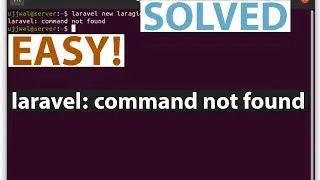 laravel: command not found in ubuntu | Linux | mac | SOLVED