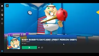 БЕГАЮ ОТ МАЛЫША БОББИ! ОН МЕНЯ ПОЙМАЛ? BABY BOBBY'S DAYCARE (First person obby) Roblox.