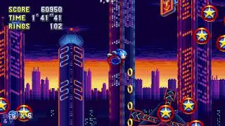 Sonic Mania - Studiopolis Zone Act 1 + Boss Fight