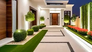 100 Modern Backyard Home Garden Landscaping Ideas 2024 Garden Wall Designs| House Exterior Garden P2