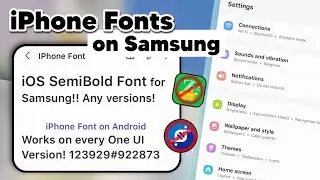 Apply iOS Fonts on Samsung Android without zFont