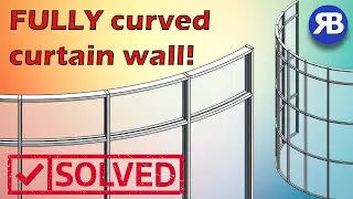 Revit Snippet: How to make truly curved curtain walls