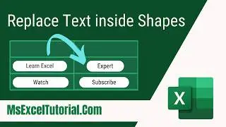 How to Find and Replace Text in Shapes in Excel