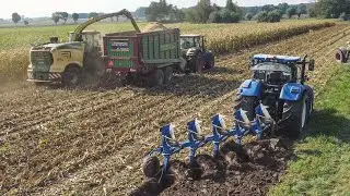 Wyścig NewHolland VS Krone! UR Piotrowscy! Orka za Sieczkarnią, Kukurydziany Opór Fest