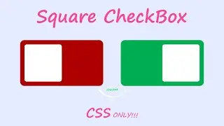 CSS Square CheckBox | CSS Animation