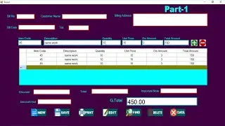 Learn The Complete Invoice Billing Software in VB.NET