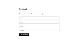 How To Create Contact Us Page Using Only  HTML & CSS