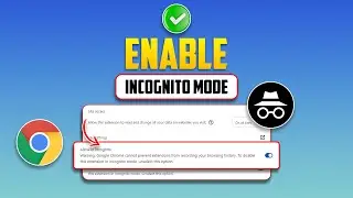 How to Enable Extensions in Chrome Incognito Mode on PC | Allow Extensions in Incognito