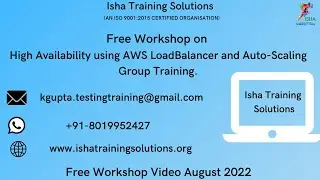 Free Workshop on High Availability using AWS LoadBalancer and Auto Scaling Group