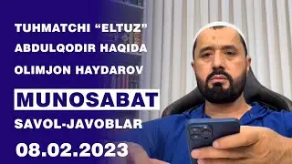 #JONLI_MULOQOT #MUNOSABAT ● Savol-javoblar 08.02.2023 Abror Muxtor Aliy