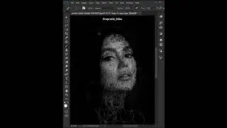 How To make Scribble Art In Photoshop | scribble Art | #photoshop #shorts