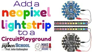 Add a NeoPixel Light Strip to a CircuitPlayground