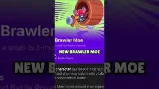 NEW BRAWLER MOE! 🐀🔥 #shorts #brawlstars #foryou