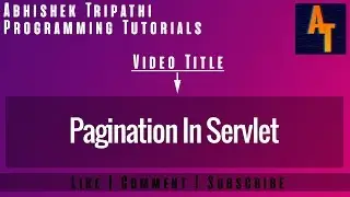 pagination  in servlet paging in servlet