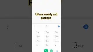 ufone weekly call packages