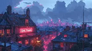 Escape to 1980 Japanese Town 🈵️ Rainy Season Lofi Hip Hop Sounds for Sleep ✨ Lofi Rain Playlist