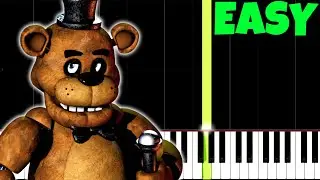 Five Nights At Freddys Theme Song [Easy Piano Tutorial] (Synthesia/Sheet Music)