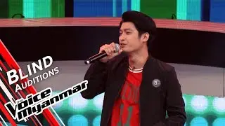 Hein Zaw Lin - Yin Mhar A Yin A Tine (Issani) | Blind Audition - The Voice Myanmar 2019