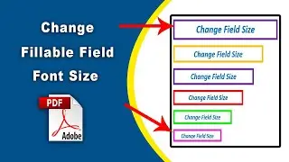 How to change fillable field font size in pdf (Prepare Form) using Adobe Acrobat Pro DC