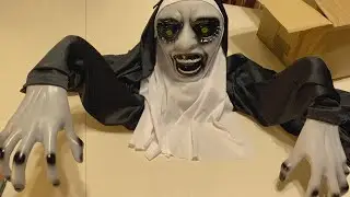 Halloween Scary Zombie Nun, Groundbreaker, Spooky Hanging Props, Graveyard, Haunted House