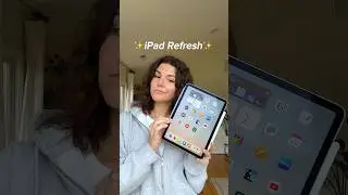 iPad homescreen refresh 🧹 ✨#ipad #ipadsetup #tablet