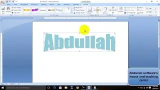 How to use word art in ms word