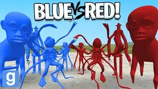 CREEPY TREVOR HENDERSON CREATIONS - RED VS BLUE! (Garrys Mod Sandbox)