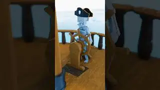 Пираты скелеты на паруснике.