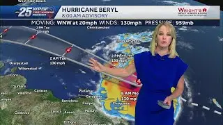 Beryl strengthens to extremely dangerous Category 4 storm again