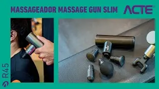 Como montar o massageador portátil Massage Gun Slim R45?