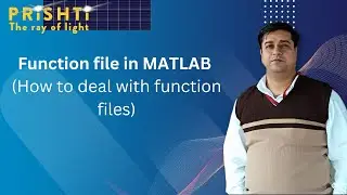 Function files in MATLAB BY Harish Khyani Sir