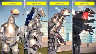 All 100 Lvl Mecha Godzilla's Which Is Stronger ?  I Kaiju Universe