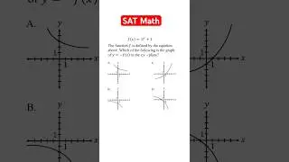 Graphing Exponential Functions SAT Math Algebra Problem #sat #math #algebra