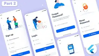 Flutter UI Tutorial | Login & Sign Up Page UI Design + Animation | part 2