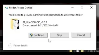 (FIXED!) You'll need administrator permission to delete this folder | EASY