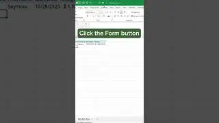 🔥Excel Data Entry Form Tutorial‼️ (Step-by-Step)【2024】#excel #exceltips