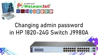 Changing admin password in HP 1820 24G Switch J9980A