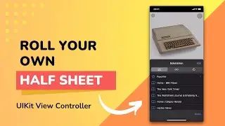 Swift iOS Half sheet view controller - UISheetPresentationController