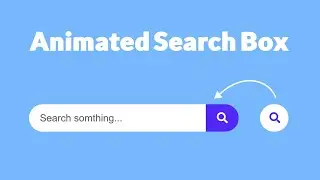 Search Bar Using Html CSS & javascript | CSS Expandable Search Box