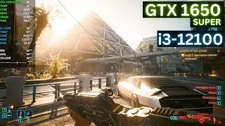 Cyberpunk 2077 (2.0) Phantom Liberty | GTX 1650 SUPER + i3 12100 | 1080p | All Settings & FSR