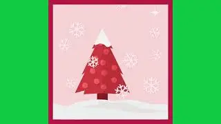 Freebie Friday: Christmas Tree with Falling Snow Green Screen