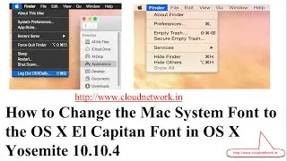 How to Change the Mac System Font to the OS X El Capitan Font in OS X Yosemite 10.10.4