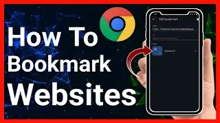 How To Bookmark Websites In Google Chrome  (Step-By-Step) | Stark Nace Guide