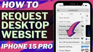 How to Request Desktop on iPhone 15 Pro