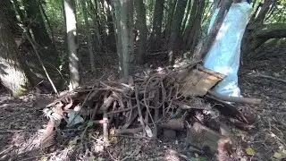 СБРОС МЕТАЛЛОЛОМА. НАБРЁЛ НА ЯМУ С МЕТАЛЛОМ В ЛЕСУ. МЕТАЛЛОКОП