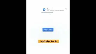 Toast Notifications with Progress Bar using HTML CSS and JavaScript |MsCube Tech #shorts #video