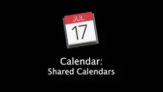 Mac Tutorial: How to use shared calendars with the Mac Calendar App and iCloud